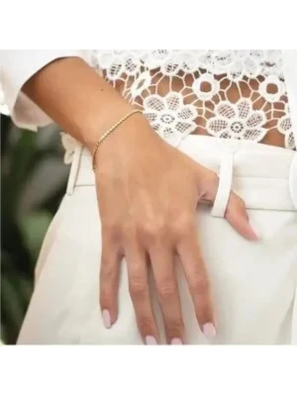 GOLD 14k Gold Plated Dot Bracelet